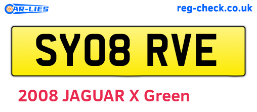 SY08RVE are the vehicle registration plates.