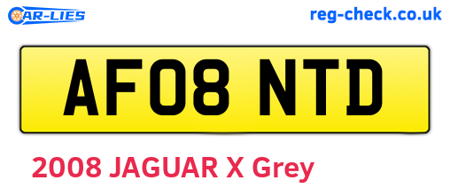 AF08NTD are the vehicle registration plates.