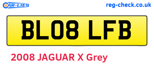 BL08LFB are the vehicle registration plates.