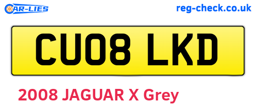 CU08LKD are the vehicle registration plates.