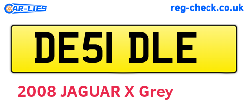 DE51DLE are the vehicle registration plates.