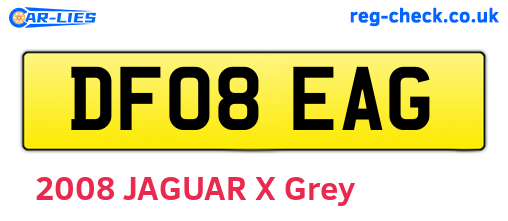 DF08EAG are the vehicle registration plates.
