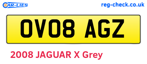 OV08AGZ are the vehicle registration plates.