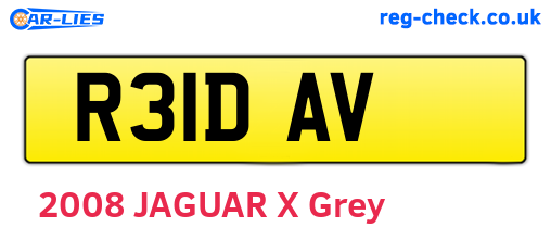 R31DAV are the vehicle registration plates.