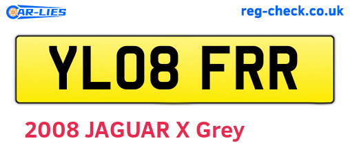 YL08FRR are the vehicle registration plates.