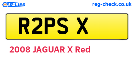 R2PSX are the vehicle registration plates.