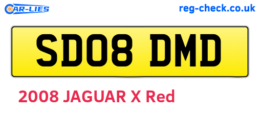 SD08DMD are the vehicle registration plates.