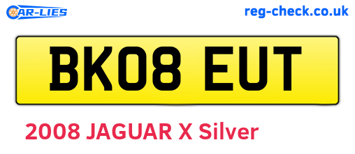 BK08EUT are the vehicle registration plates.