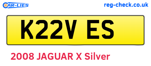 K22VES are the vehicle registration plates.