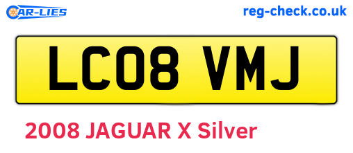 LC08VMJ are the vehicle registration plates.