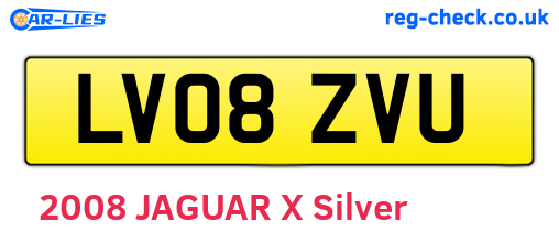 LV08ZVU are the vehicle registration plates.