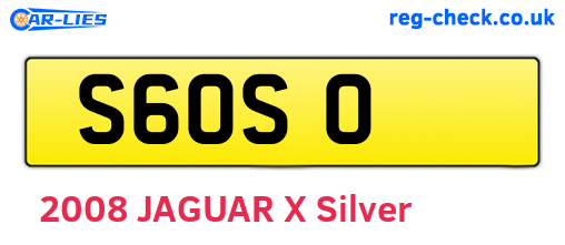 S6OSO are the vehicle registration plates.