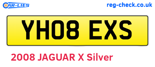 YH08EXS are the vehicle registration plates.