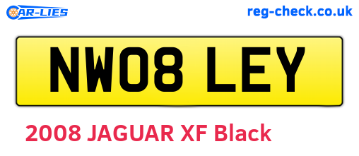 NW08LEY are the vehicle registration plates.