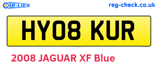 HY08KUR are the vehicle registration plates.