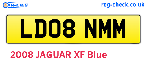 LD08NMM are the vehicle registration plates.