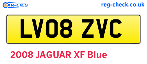 LV08ZVC are the vehicle registration plates.