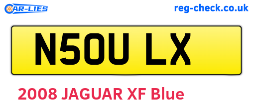 N50ULX are the vehicle registration plates.