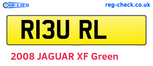 R13URL are the vehicle registration plates.