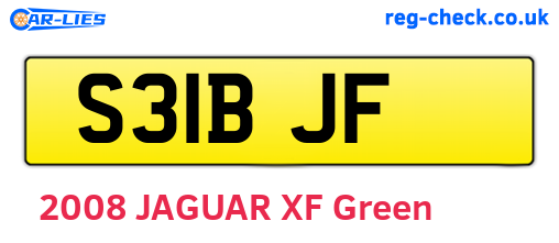 S31BJF are the vehicle registration plates.
