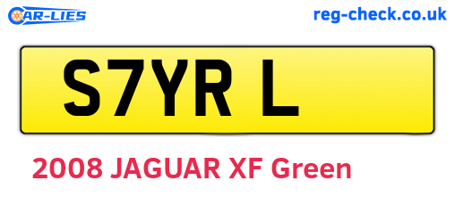 S7YRL are the vehicle registration plates.