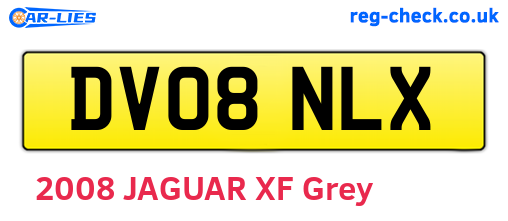 DV08NLX are the vehicle registration plates.