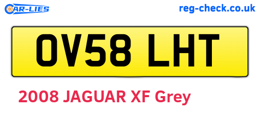 OV58LHT are the vehicle registration plates.