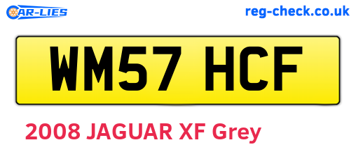 WM57HCF are the vehicle registration plates.
