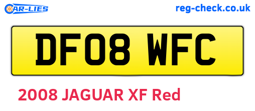 DF08WFC are the vehicle registration plates.