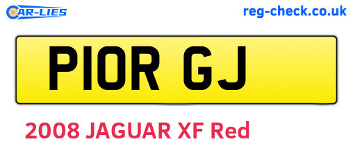 P10RGJ are the vehicle registration plates.