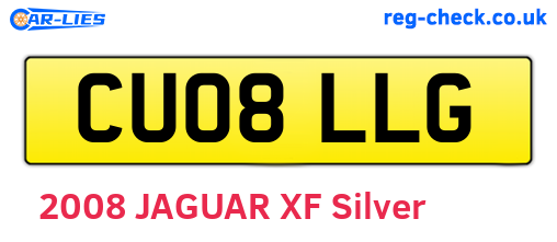 CU08LLG are the vehicle registration plates.