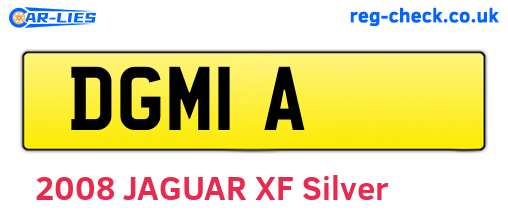 DGM1A are the vehicle registration plates.
