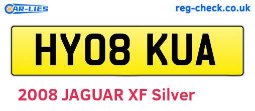 HY08KUA are the vehicle registration plates.