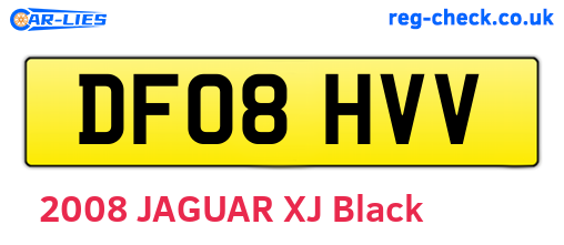 DF08HVV are the vehicle registration plates.