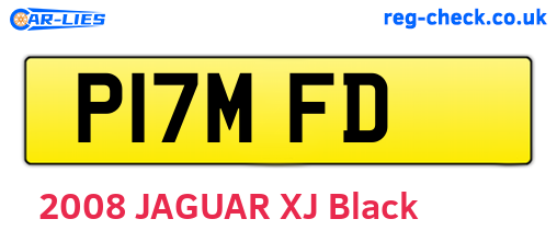 P17MFD are the vehicle registration plates.
