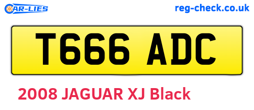 T666ADC are the vehicle registration plates.