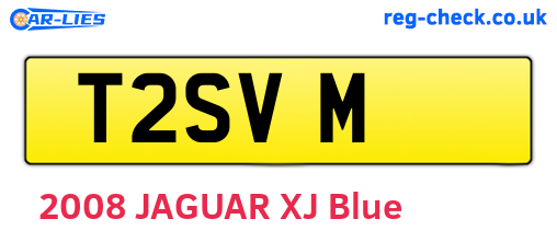 T2SVM are the vehicle registration plates.