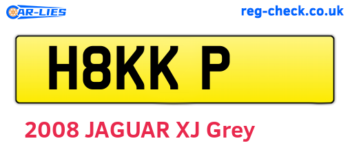H8KKP are the vehicle registration plates.