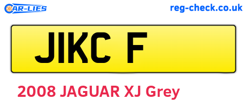 J1KCF are the vehicle registration plates.