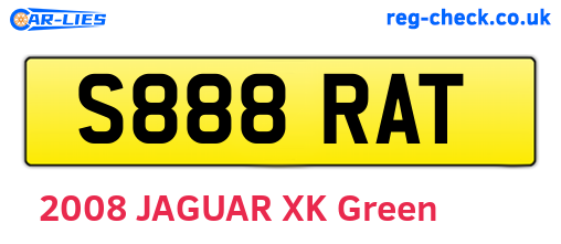 S888RAT are the vehicle registration plates.