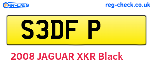 S3DFP are the vehicle registration plates.
