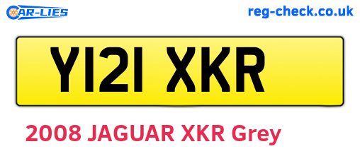 Y121XKR are the vehicle registration plates.
