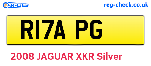 R17APG are the vehicle registration plates.