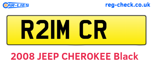R21MCR are the vehicle registration plates.