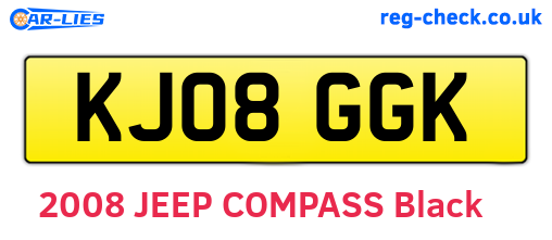KJ08GGK are the vehicle registration plates.