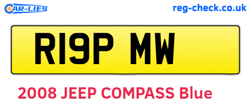 R19PMW are the vehicle registration plates.