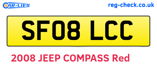 SF08LCC are the vehicle registration plates.