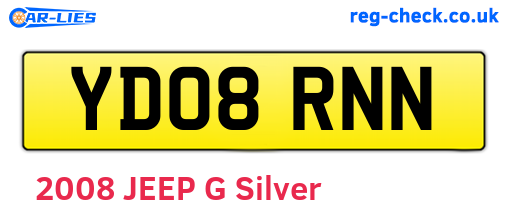 YD08RNN are the vehicle registration plates.