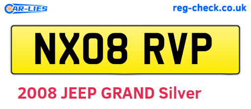 NX08RVP are the vehicle registration plates.