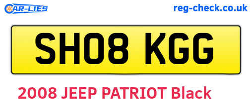 SH08KGG are the vehicle registration plates.